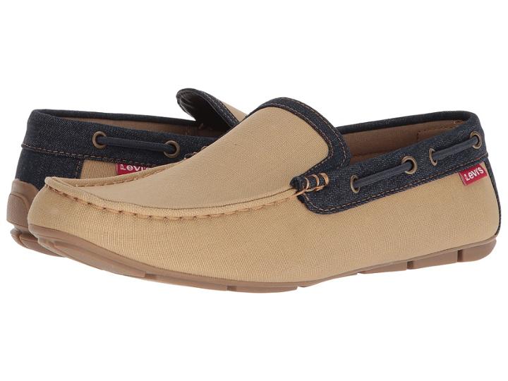 Levi's(r) Shoes Dansby Canvas/denim (khaki/navy) Men's  Shoes