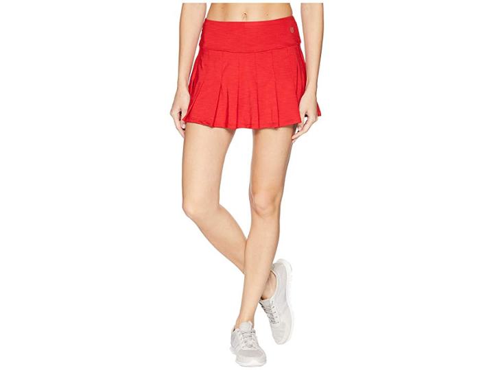 Eleven By Venus Williams Sprint Collection Flutter 13 Skirt (tango Red) Women's Skirt