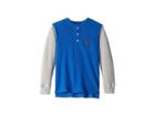 Polo Ralph Lauren Kids Big Pony Cotton Henley Shirt (toddler) (sapphire) Boy's Long Sleeve Pullover