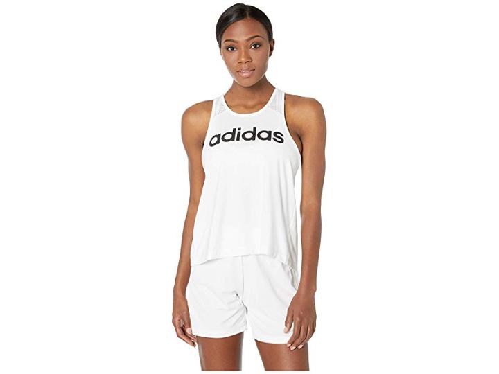 Adidas Designed-2-move Logo Tank Top (white 2) Women's Sleeveless