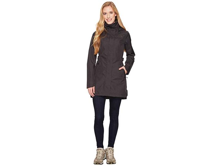 The North Face Laney Trench Ii (tnf Dark Grey Heather) Women's Coat