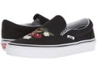 Vans Classic Slip-ontm ((checker Floral) Black) Skate Shoes