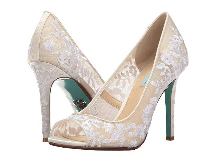 Blue By Betsey Johnson Adley (ivory Fabric) High Heels