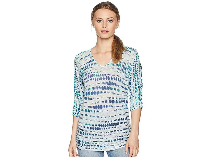 Nic+zoe Petite High Point Top (multi) Women's Clothing