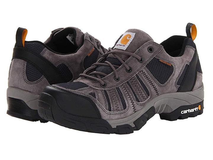 Carhartt Lightweight Low Waterproof Work Hiker Soft Toe (grey/navy) Men's Work Boots