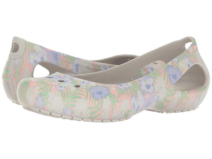 Crocs Kadee Graphic Flat (light Pink/floral) Women's Shoes