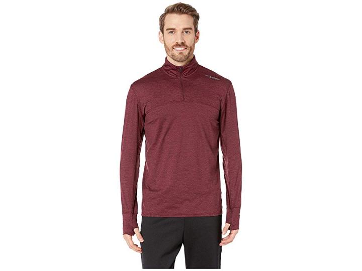 Brooks Dash 1/2 Zip (heather Raisin) Men's Long Sleeve Pullover