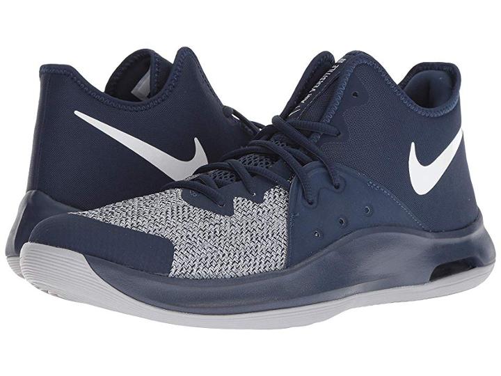 Nike Air Versitile Iii (midnight Navy/white/wolf Grey) Men's Basketball Shoes