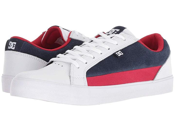 Dc Lynnfield (white/dc Navy/true Red) Men's Skate Shoes