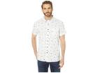 Kenneth Cole New York Short Sleeve Sunglasses Print Shirt (white) Men's Clothing