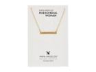 Dogeared Phenomenal Id Bar Necklace (gold Dipped) Necklace