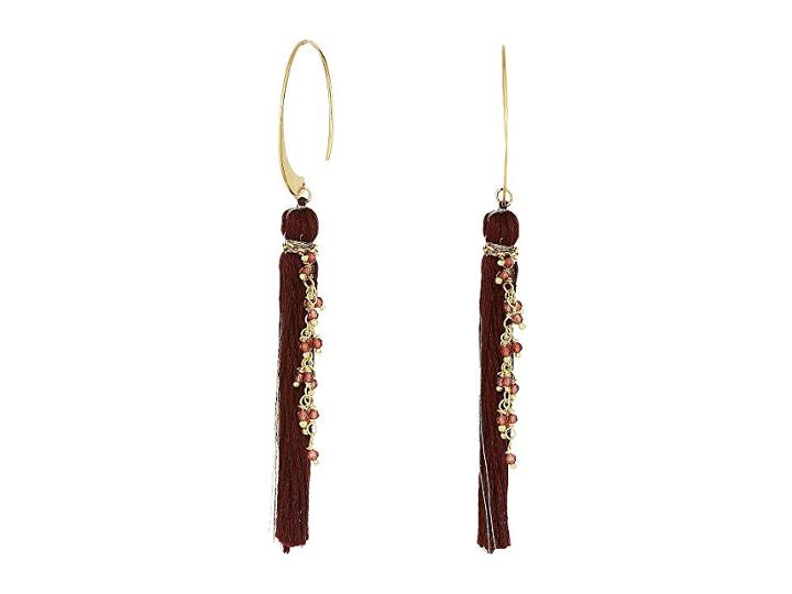 Chan Luu Tassel Earrings (garnet Mix) Earring
