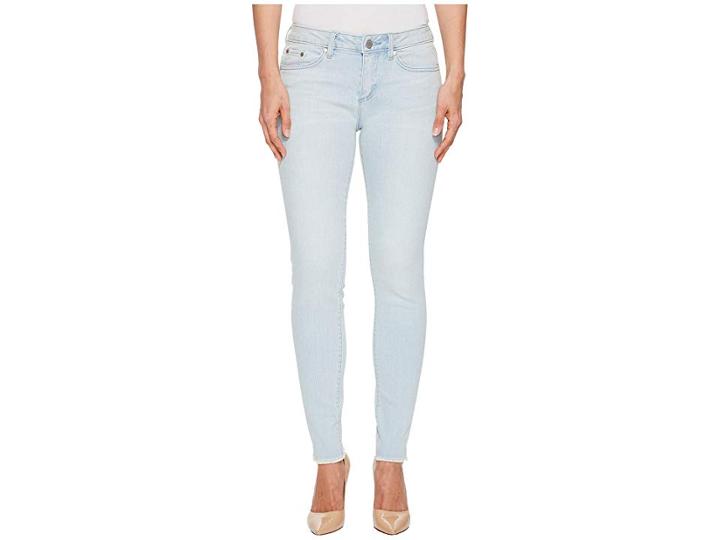 Two By Vince Camuto Indigo Released Hem Five-pocket Ankle Jeans In Surf Wash (surf Wash) Women's Jeans