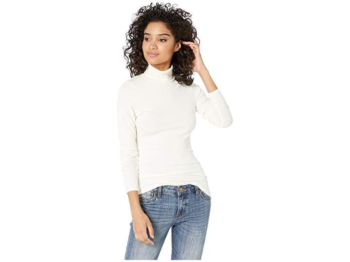 Lamade Britt Long Sleeve Turtleneck (la Crema) Women's Long Sleeve Pullover