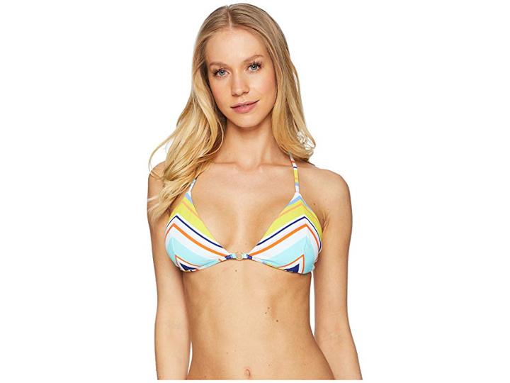 Nanette Lepore Amalfi Coast Stripe Vixen Triangle Bikini Top (multi) Women's Swimwear