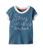 Lucky Brand Kids Jasmeen Tee (toddler) (aegean Blue) Girl's T Shirt
