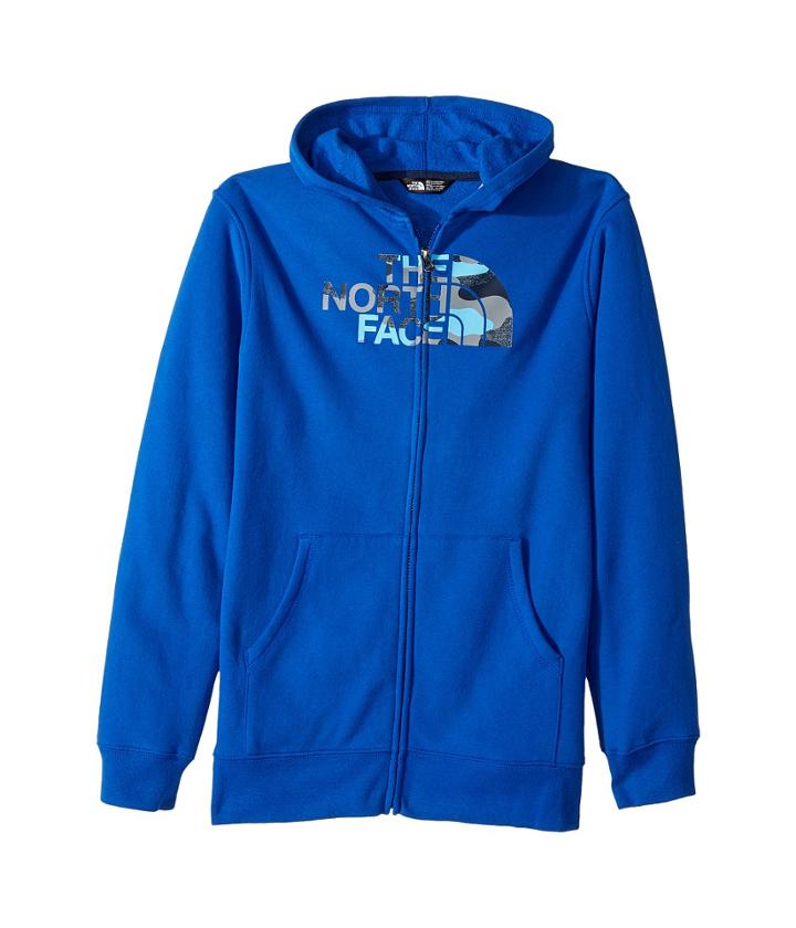 The North Face Kids Logowear Full Zip Hoodie (little Kids/big Kids) (bright Cobalt Blue (prior Season)) Boy's Sweatshirt