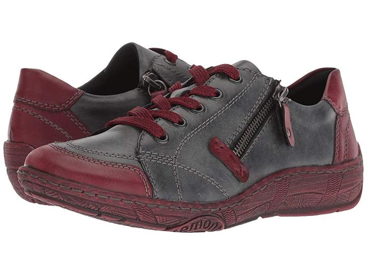 Rieker D3808 Thekla 08 (burgundy/black/pazifik) Women's Shoes
