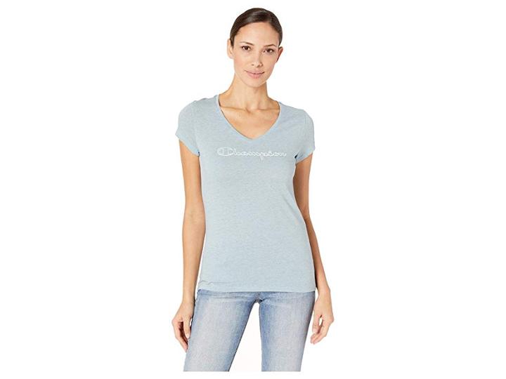 Champion Authentic Wash Tee (cornflower Teal) Women's T Shirt