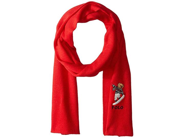Polo Ralph Lauren Skate Bear Scarf (red) Scarves