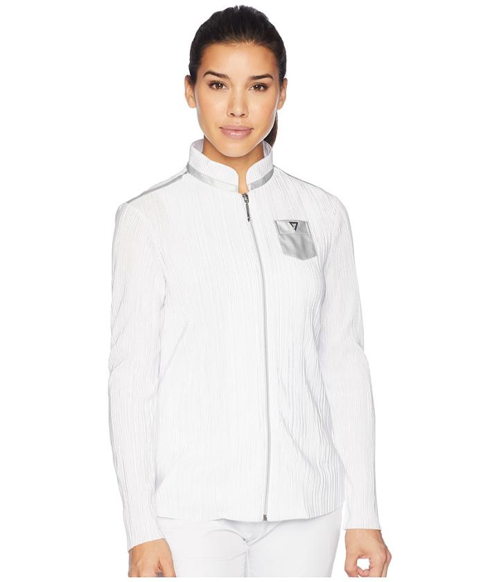 Jamie Sadock Crunchy Textured Jacket (sugar White) Women's Coat