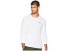 Hurley Dri-fit One Only 2.0 Long Sleeve Tee (white) Men's Clothing