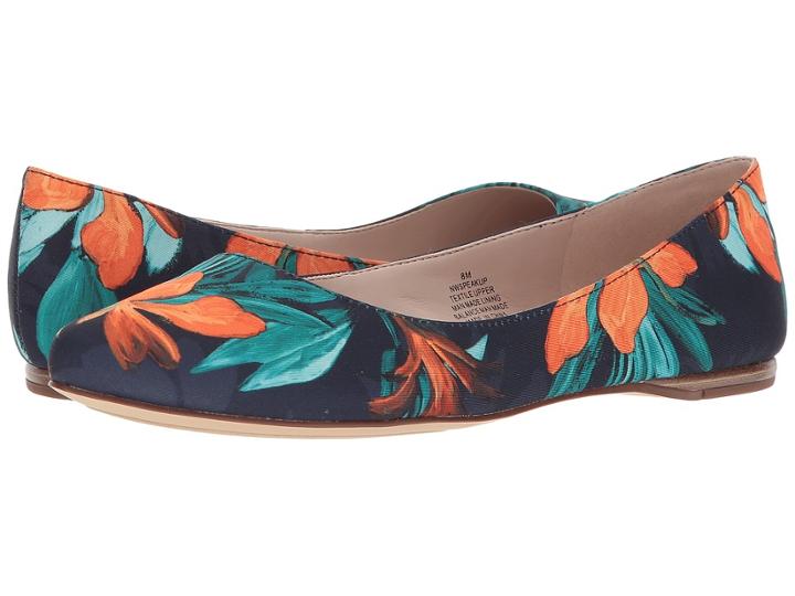 Nine West Speakup Flat (navy Multi Fabric) Women's Dress Flat Shoes