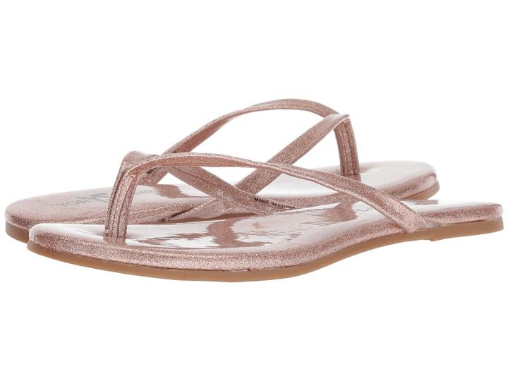 Yosi Samra Rivington (rose Gold Patent Glitter) Women's Shoes
