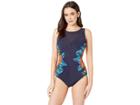 Miraclesuit Samoan Sunset Dd-cup Fascination One-piece (midnight Blue) Women's Swimsuits One Piece