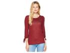 Lucky Brand Balloon Sleeve Tied Top (cabernet) Women's Clothing