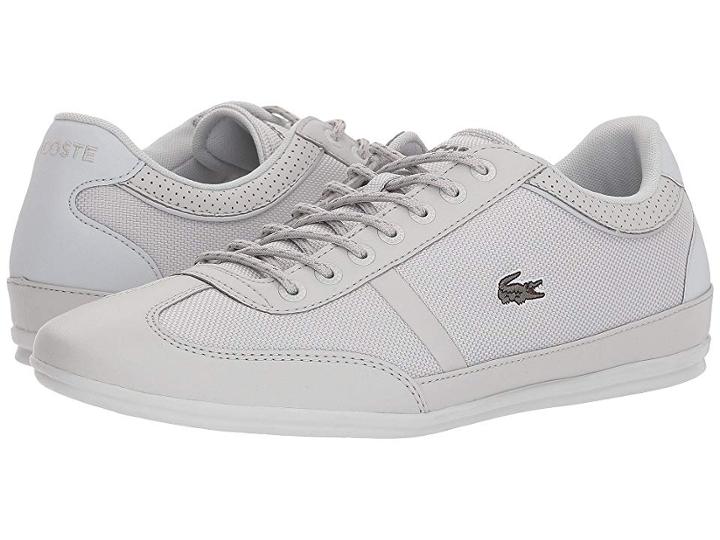 Lacoste Misano Sport 218 1 (light Grey/light Grey) Men's Shoes
