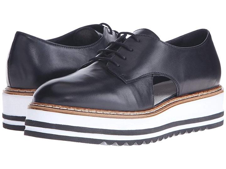 Summit By White Mountain Brody (black Leather) Women's Lace Up Casual Shoes