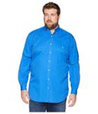 Polo Ralph Lauren Big Tall Gd Chino Long Sleeve Sport Shirt (heritage Blue) Men's Clothing