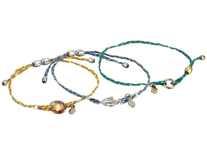 Alex And Ani Anchor, Set Of 3 (silver) Bracelet