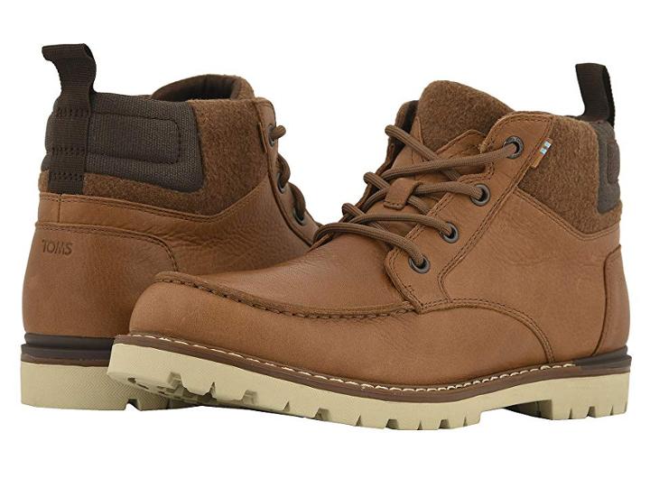 Toms Hawthorne (dark Toffee Leather) Men's Lace Up Casual Shoes