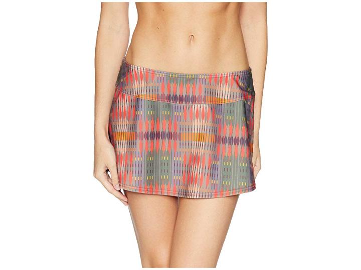 Prana Sakti Swim Skirt (carmine Desert Geo) Women's Swimwear