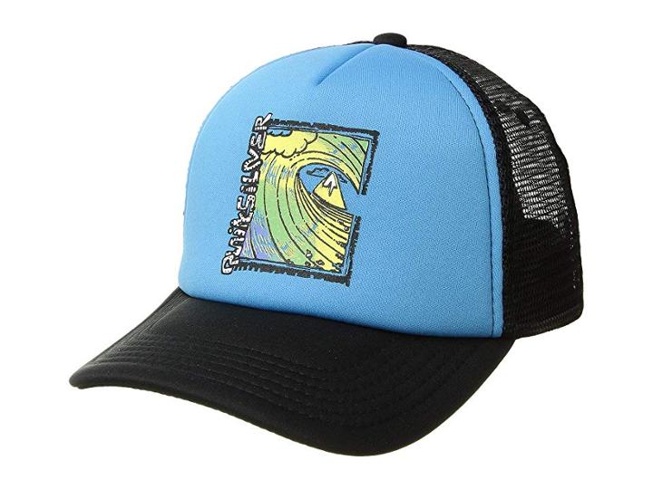 Quiksilver Kids Corgi Trucker Cap (toddler/little Kids) (malibu Blue) Baseball Caps