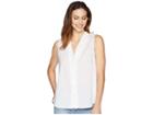 Nydj Sleeveless Button Detail Top (optic White) Women's Sleeveless