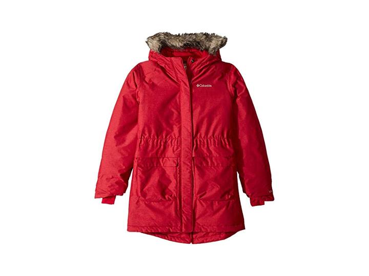Columbia Kids Nordic Stridertm Jacket (little Kids/big Kids) (pomegranate Heather/pomegranate) Girl's Coat