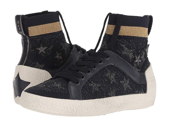 Ash Ninja Star (navy Knit/old Silver/sand/navy Calf) Women's Shoes