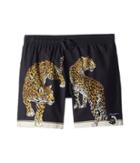 Dolce & Gabbana Kids Shorts (big Kids) (black Leopard Print) Boy's Shorts