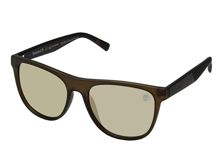 Timberland Tb9124 Polarized (matte Dark Green/green Polarized) Fashion Sunglasses