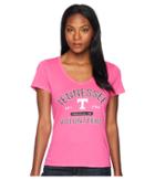 Champion College Tennessee Volunteers University V-neck Tee (wow Pink) Women's T Shirt