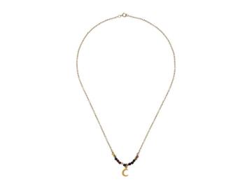 Dee Berkley Tourmaline Moon Gemstone Necklace (multi) Necklace