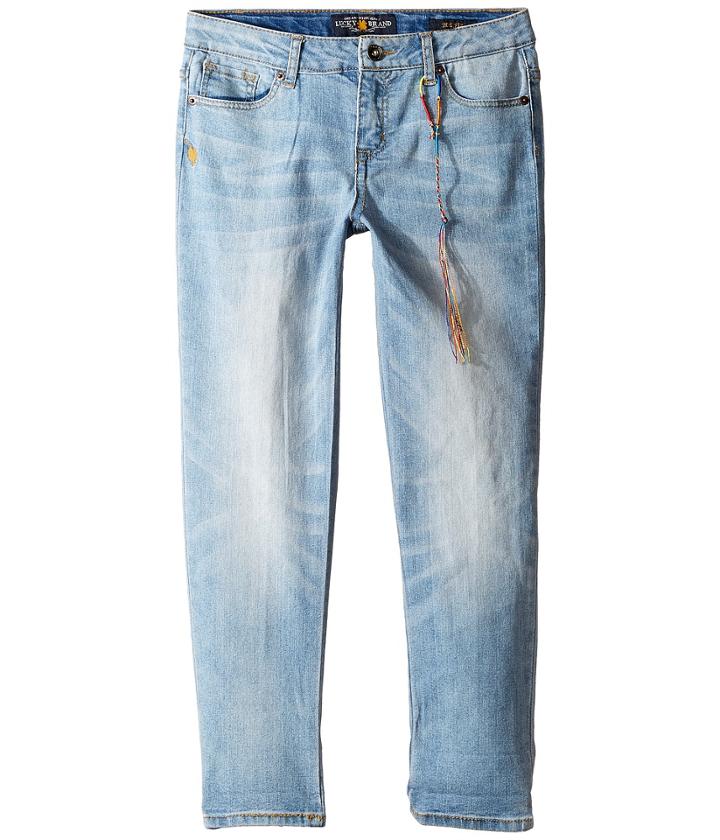 Lucky Brand Kids Zoe Ankle Pants With Roll Cuff (big Kids) (bluegrass Wash) Girl's Casual Pants