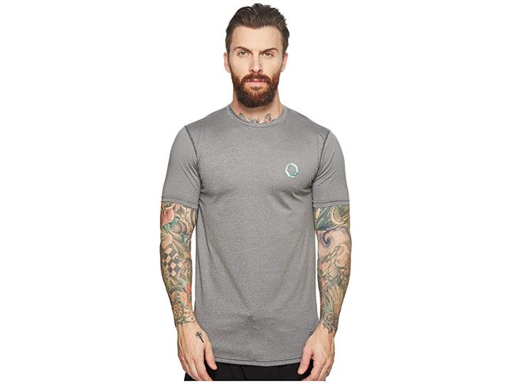 Vissla The Drainer Short Sleeve Heathered Surf Tee (grey Heather) Men's Swimwear