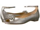Badgley Mischka Kaidence (silver Metallic Suede) Women's Bridal Shoes