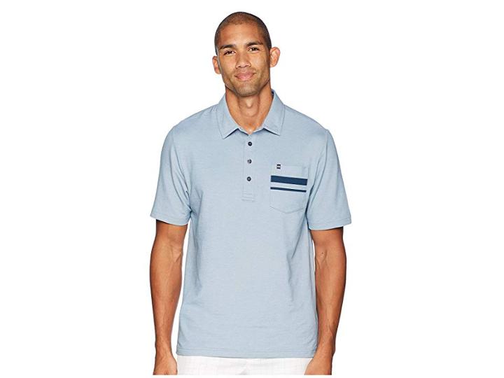 Travismathew Hammond Polo (heather Bluestone) Men's Clothing