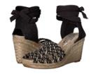 Free People Amalfi Coast Wedge (black) Women's Wedge Shoes
