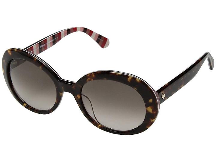 Kate Spade New York Cindra/s (dark Havana/brown Gradient) Fashion Sunglasses